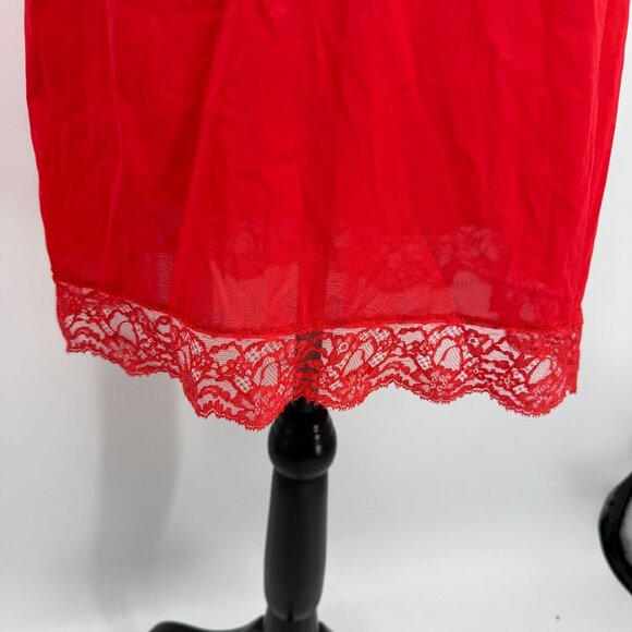Vintage Vanity Fair Lace Slip Dress 32 Nylon Sweetheart Neck Empire Waist‎ USA - Picture 7 of 8